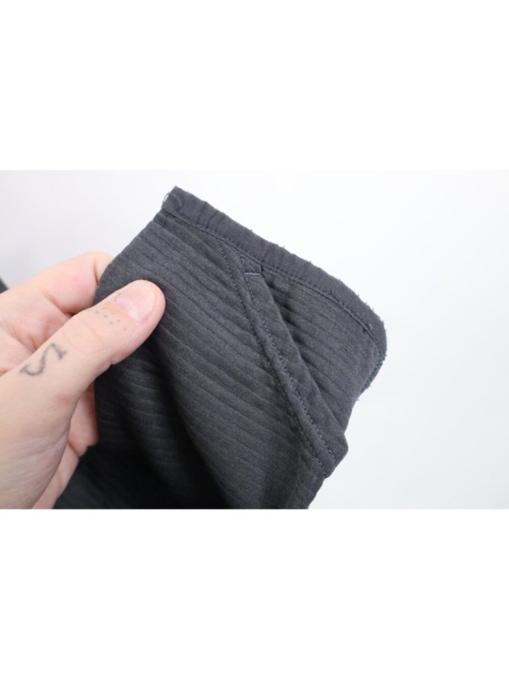 Merrell Mens Small Thermal Ribbed Knit 1/4 Zip Pullover Trekking Jacket Top Gray - Picture 8 of 14